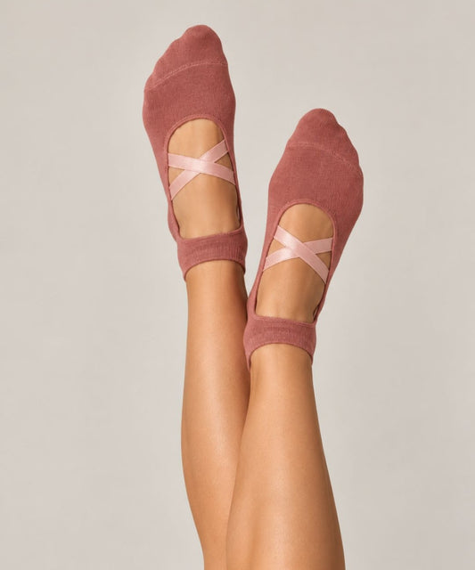 Ballerina Pilates Socks - Terracotta