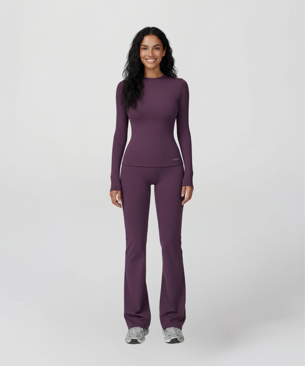 LOVE Sculpt Long Sleeve Top - Deep Purple