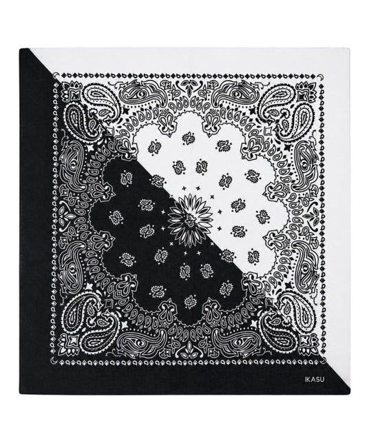 Bandana Head Scarf - Black & White