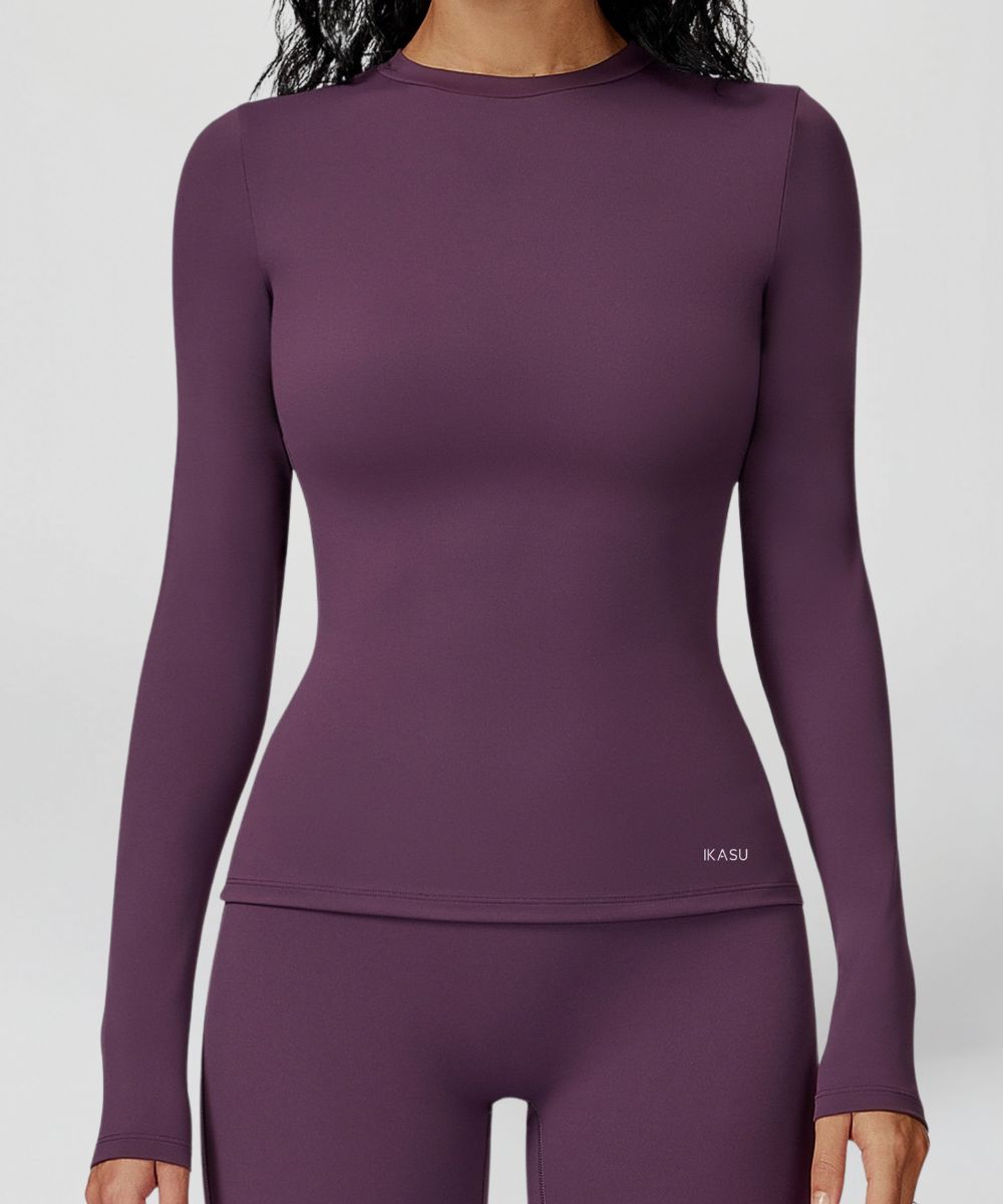 LOVE Sculpt Long Sleeve Top - Deep Purple