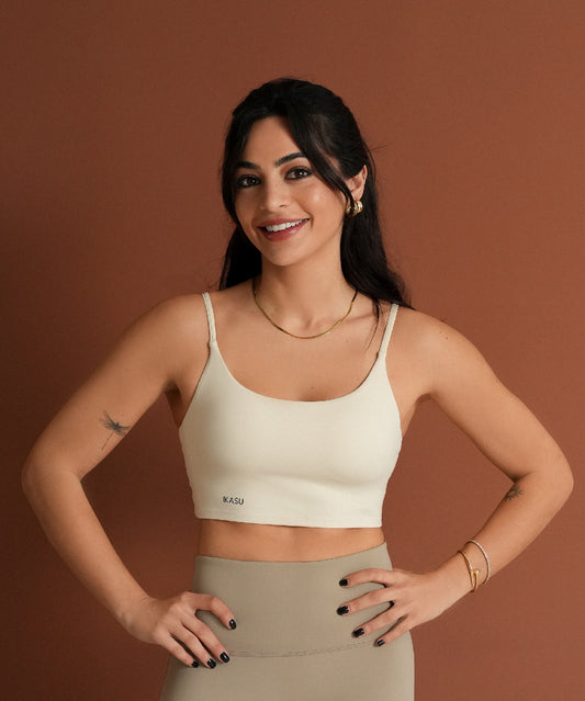 Sicily Sports Bra - Off White