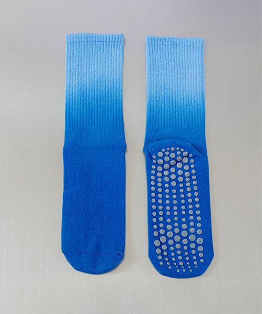 Tie-Dye Pilates Socks - Shades Of Blue
