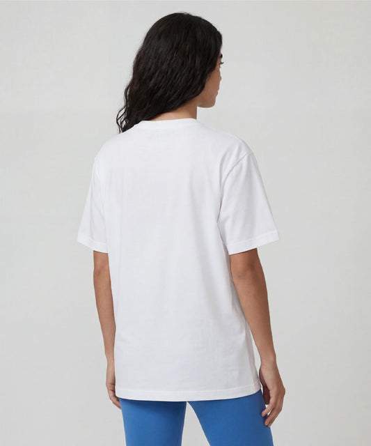 IKASU Campus Oversized T-shirt - White/Turquoise