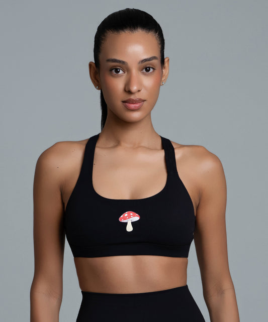 Find Magic Within You Crossed Bra - Black