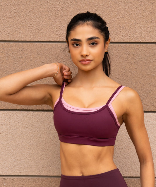 TAMARA St Tropez Sports Bra - Plum