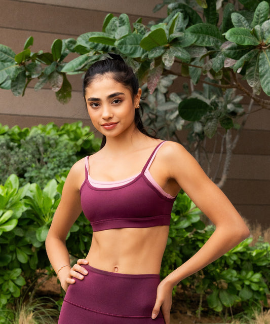 TAMARA St Tropez Sports Bra - Plum