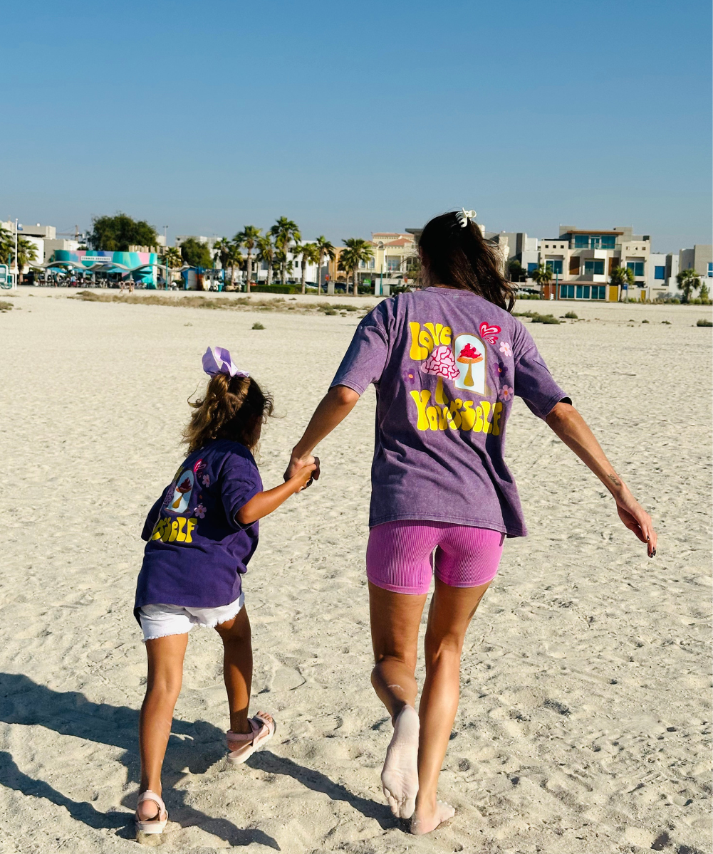 Love yourself T-shirt-Kids - Purple