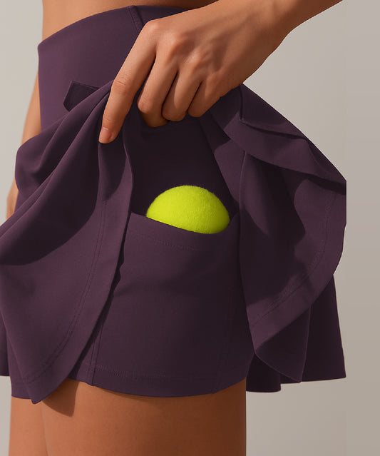 Advantage Tennis Skirt - Burgundy