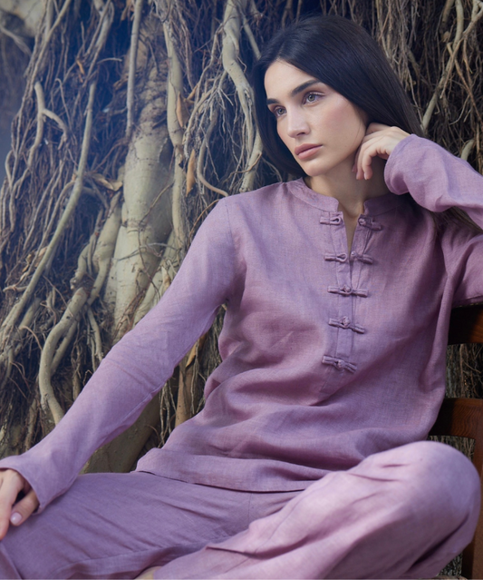 MBK DUBAI Linen Set - Lavender