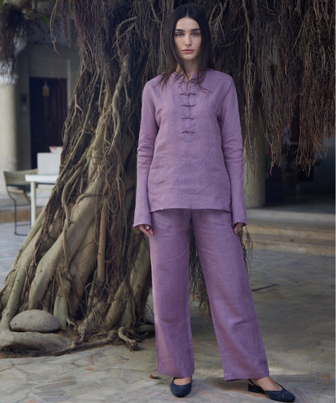 MBK DUBAI Linen Set - Lavender