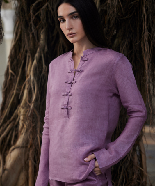 MBK DUBAI Linen Set - Lavender