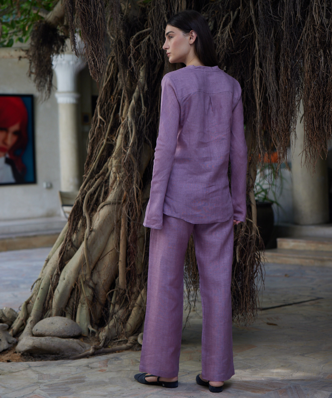 MBK DUBAI Linen Set - Lavender