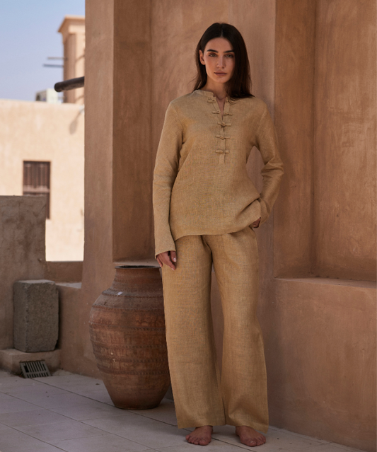 MBK DUBAI Linen Set - Sand