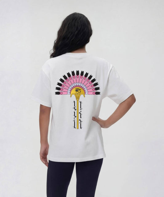 The Feather of Maat Oversized T-shirt - White