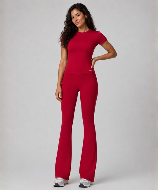 LOVE Sculpt Short Set - Red