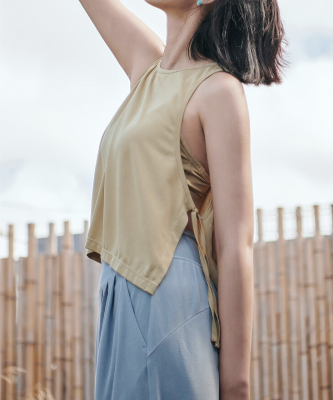 Osaka Crop Top - Olive Green
