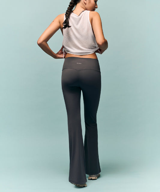 NOOR Flare Pant - Dark Grey
