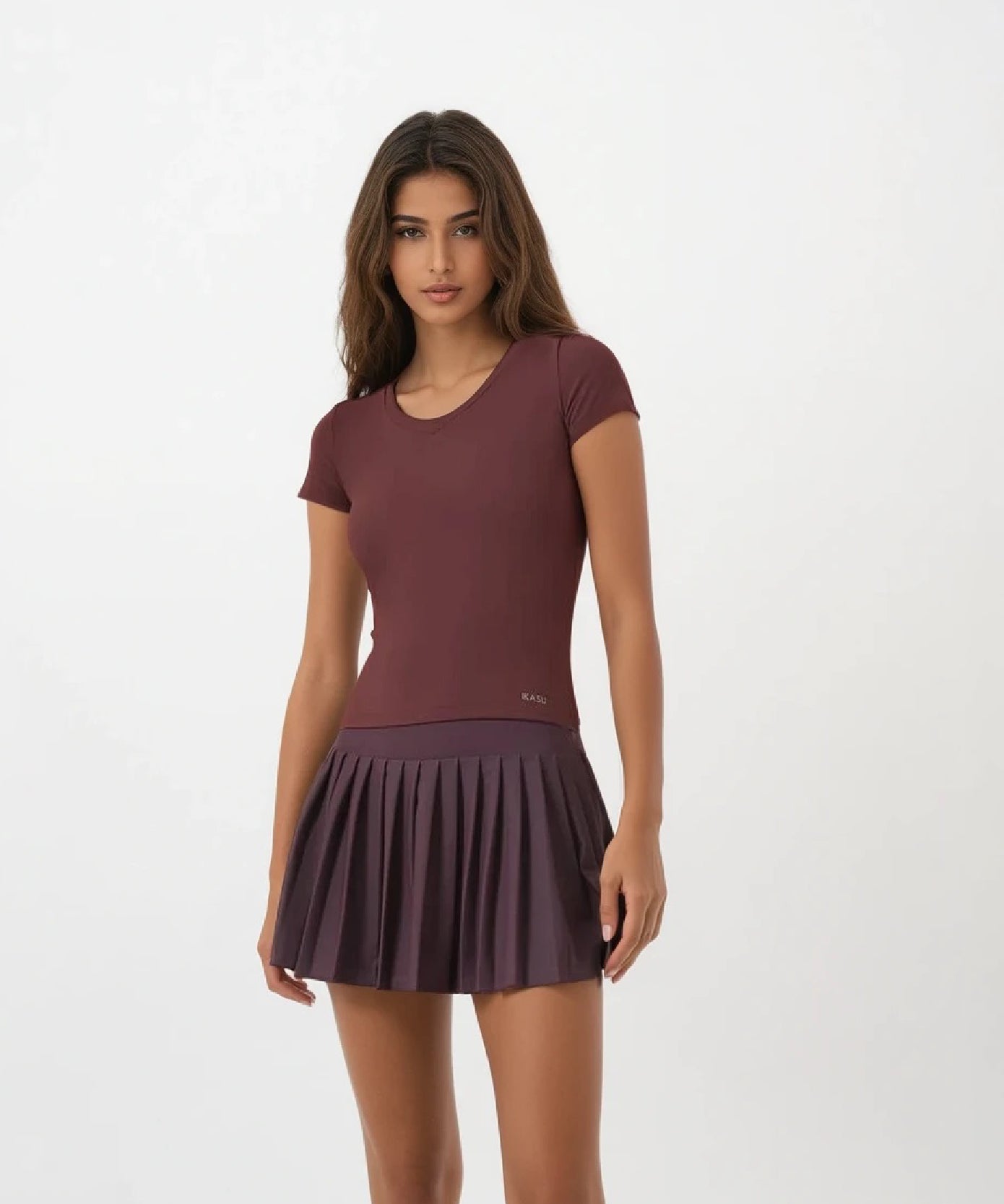 Advantage Tennis Skirt - Burgundy