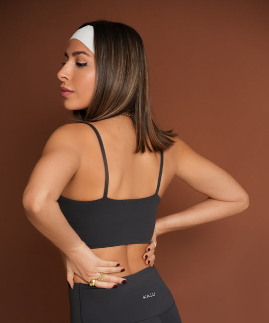 Sicily Sports Bra - Dark Grey