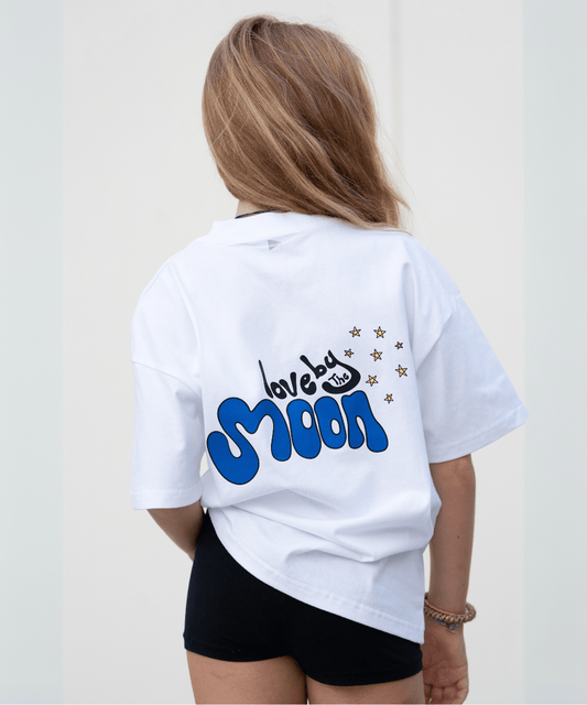 Love by the moon T-Shirt - Kids - White