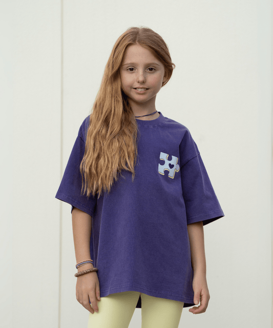 We may be different but we always fit T-Shirt -Kids- Purple