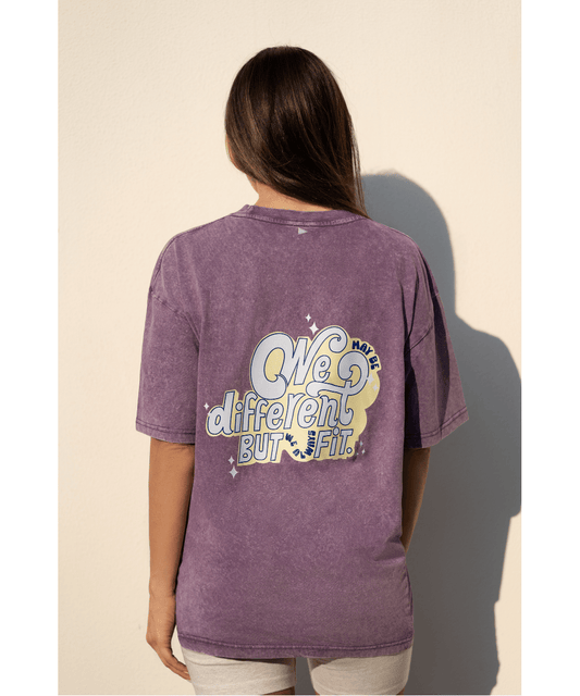 We may be different but we always fit T-Shirt - Purple