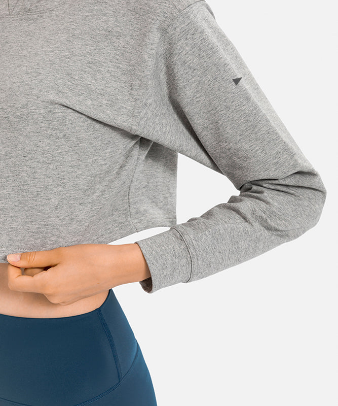 MBK Jaipur Crop Hoodie - Grey