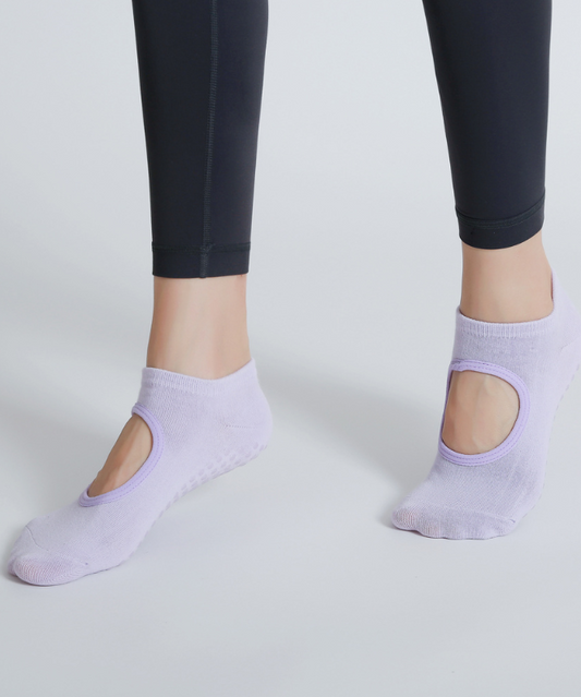 Power Pilates Socks - Purple