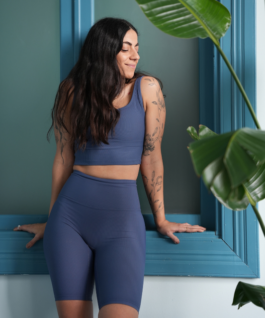 Madrid Rib Short - Blue