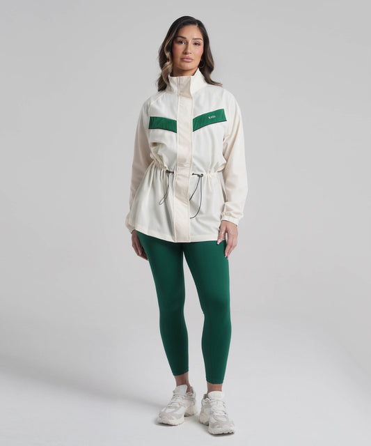 HANA Jacket - Cream/Green