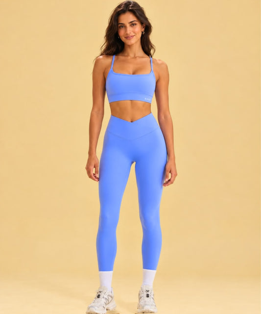 IBIZA Sculpt Leggings V - shaped - Lilac Blue