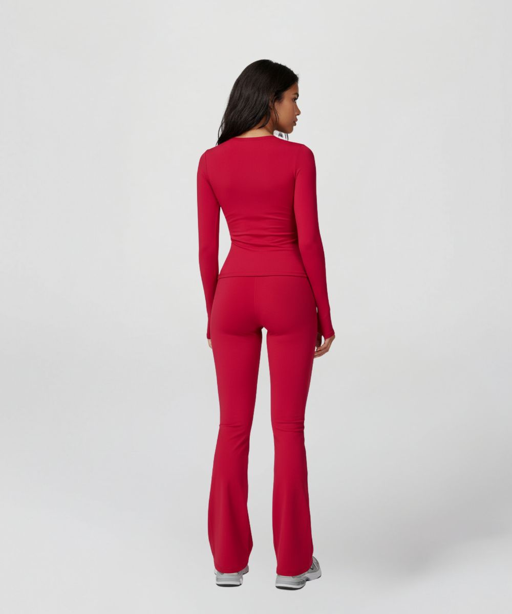 LOVE Sculpt Long Sleeve Top - Red