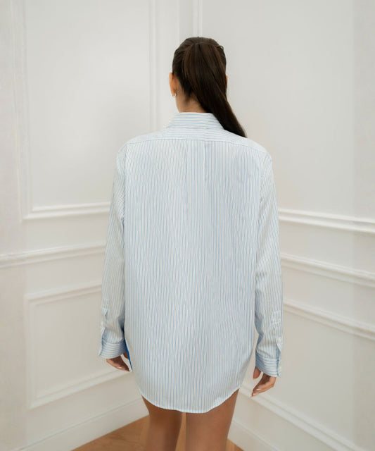 Baby, light my fire Shirt - White / Blue