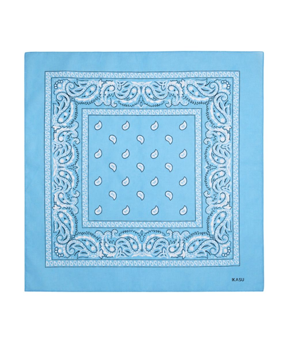 Bandana Head Scarf - Light Blue