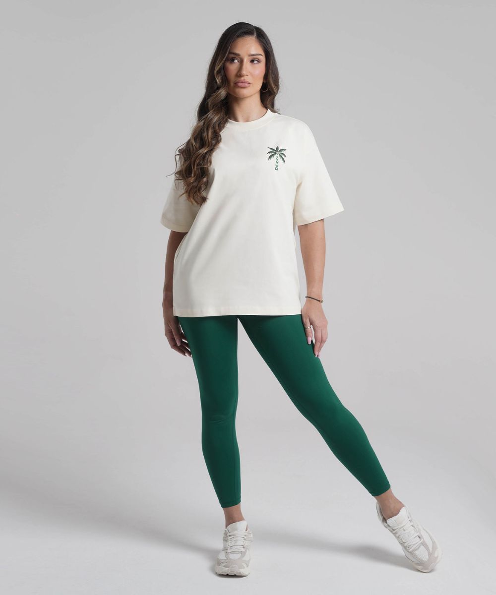 HANA Oversized Cotton T-shirt - Cream