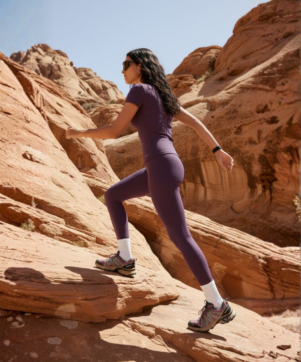 LOVE Sculpt Short Sleeve Top - Deep Purple