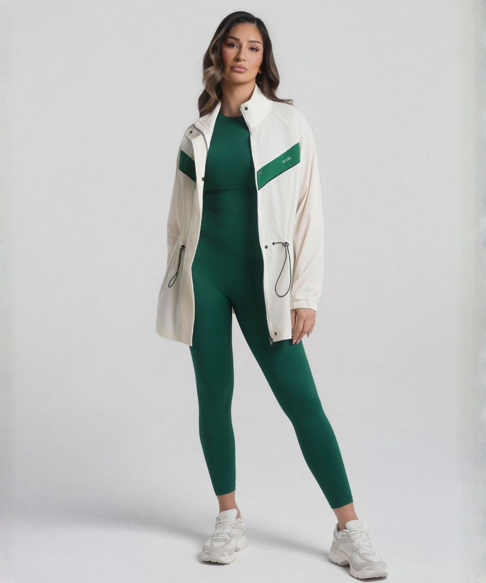 HANA Jacket - Cream/Green