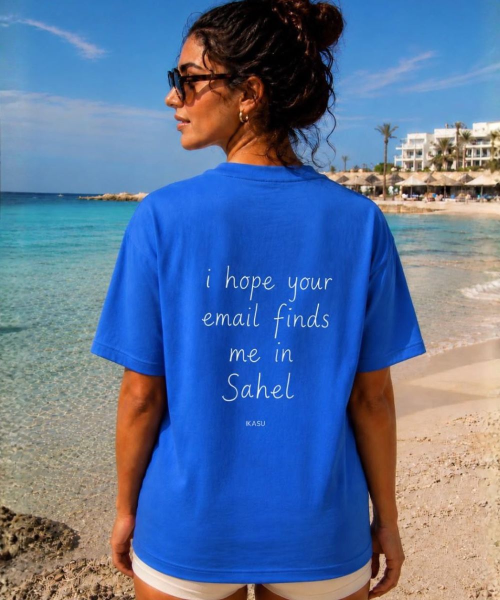Sahel Oversized T-shirt - Blue