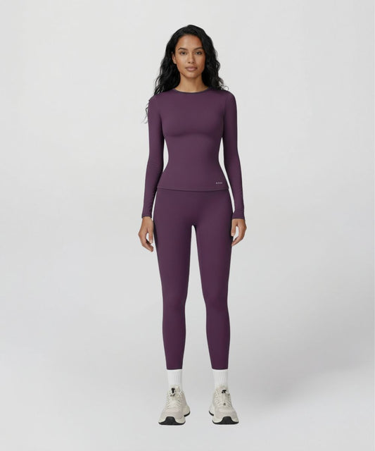 LOVE Sculpt Long Sleeve Top - Deep Purple