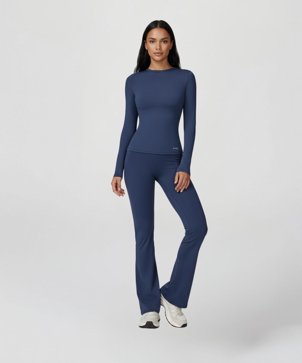 LOVE Sculpt Flare Pants - Navy Blue