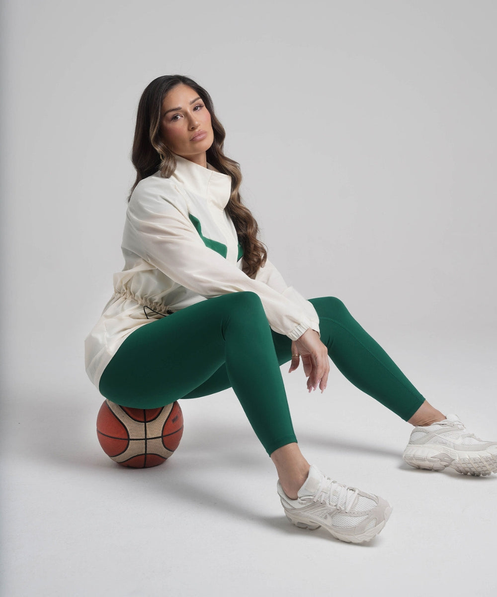 HANA Jacket - Cream/Green