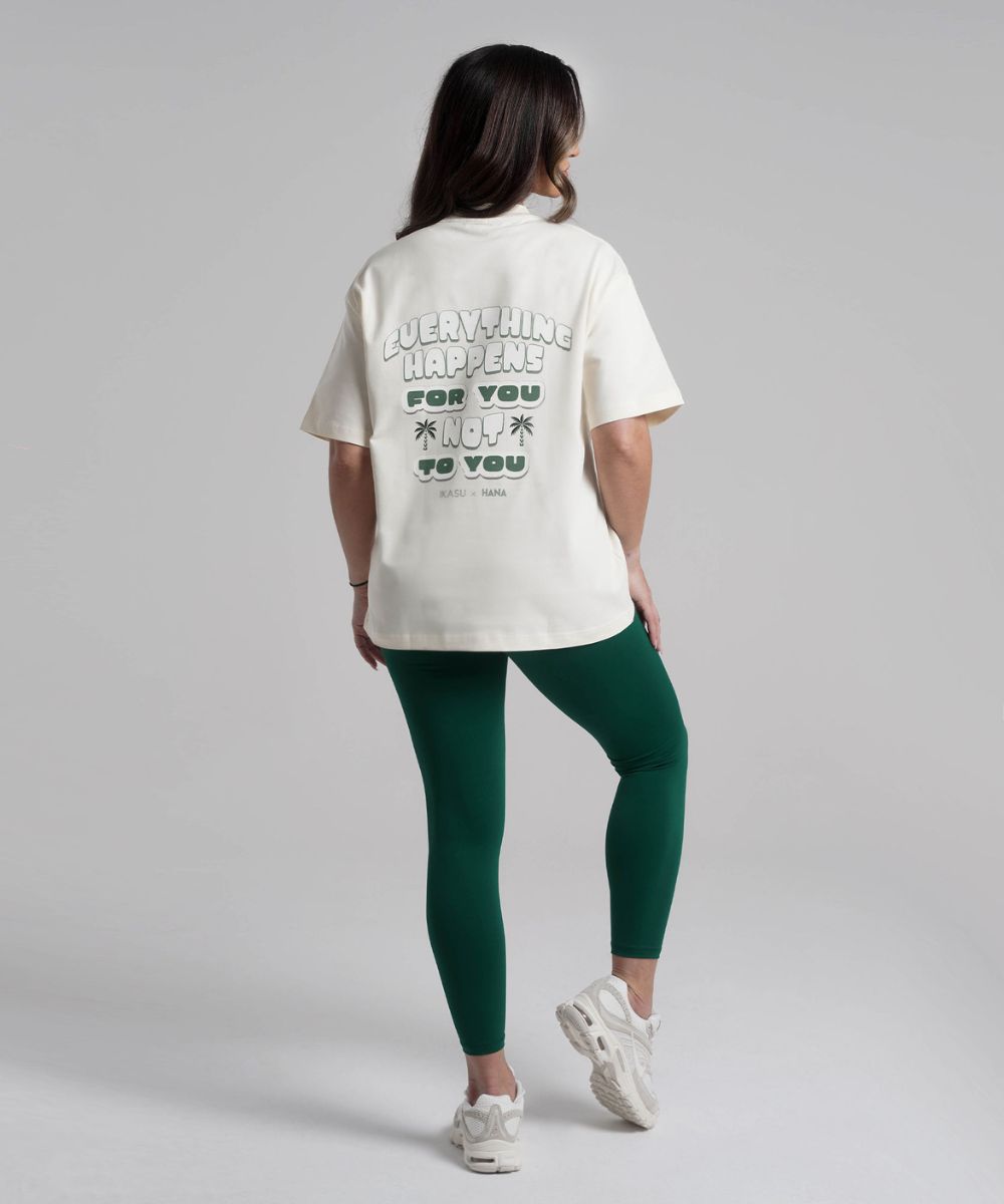 HANA Oversized Cotton T-shirt - Cream