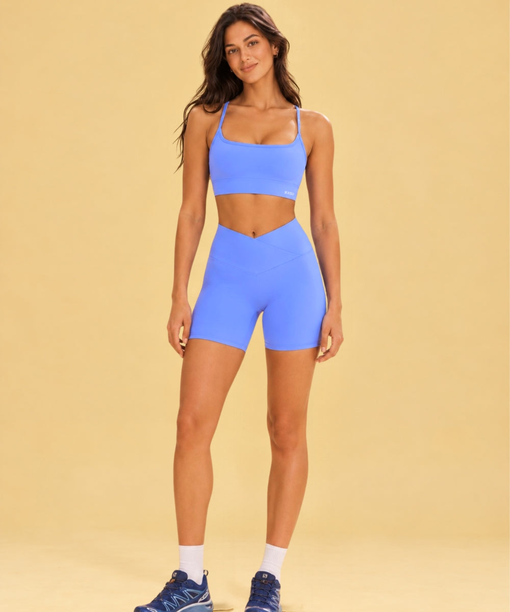 IBIZA Sculpt Sports Bra - Lilac Blue