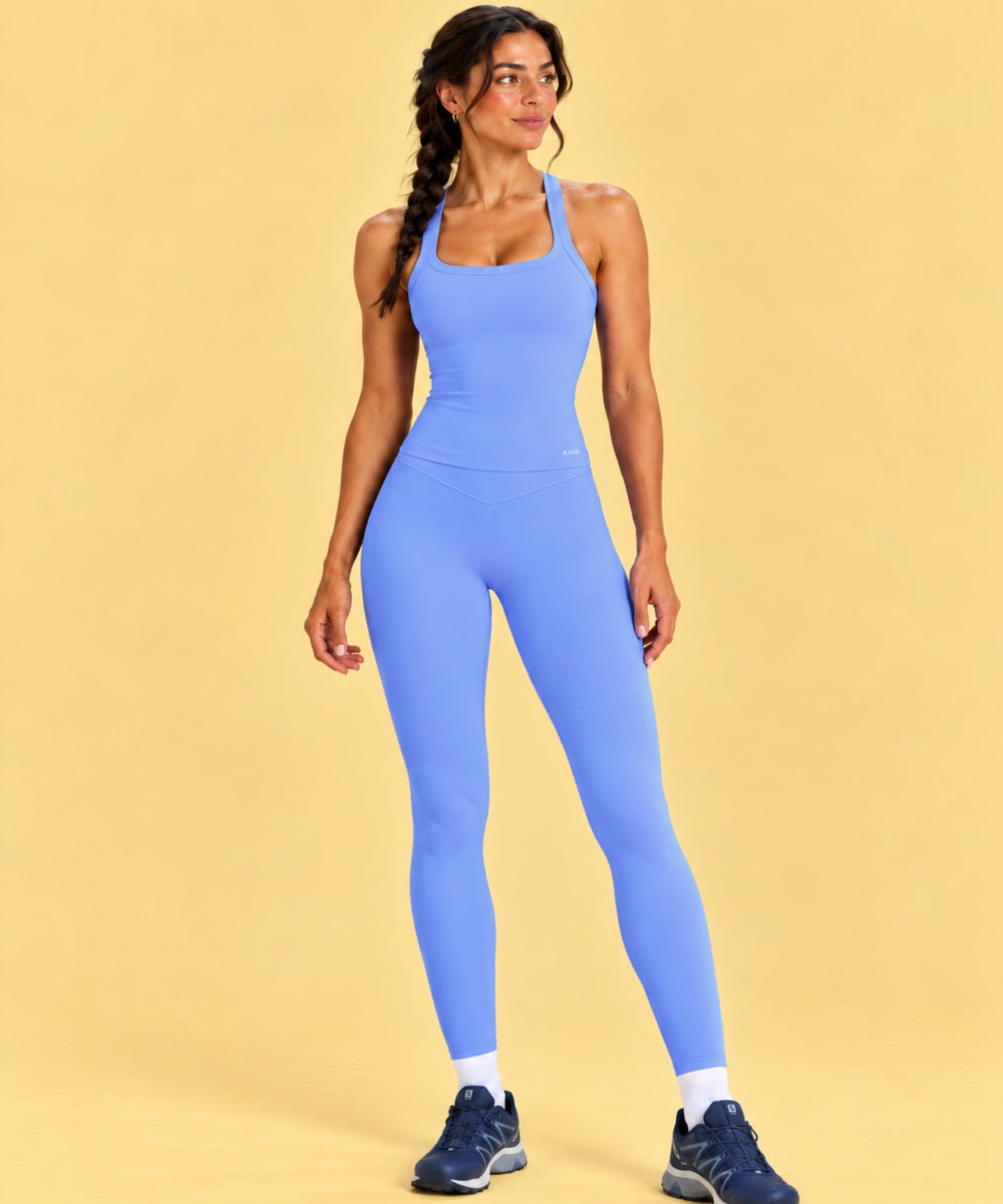 IBIZA Sculpt Tank Bra - Lilac Blue