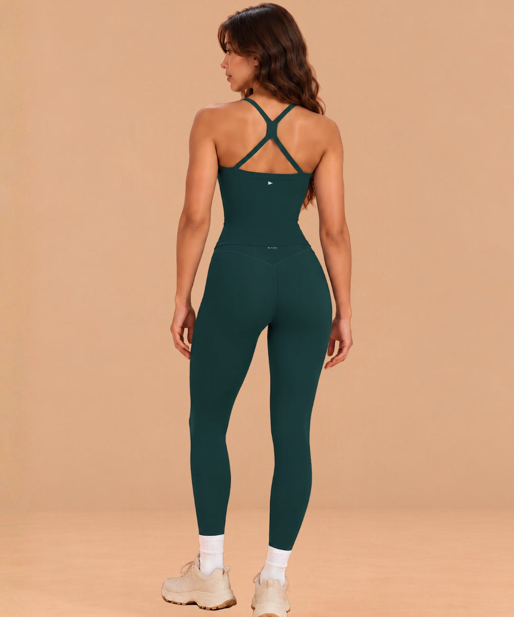 IBIZA Sculpt Tank Bra - Forest Green