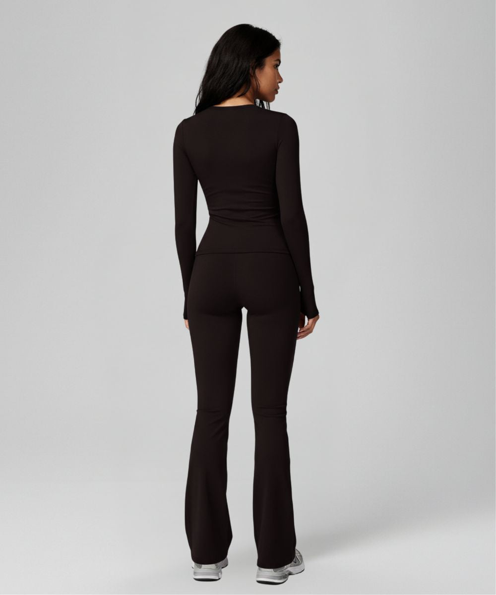 LOVE Sculpt Long Sleeve Top - Black