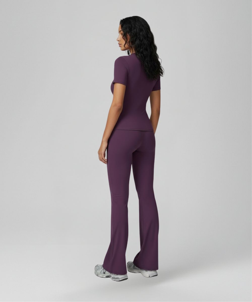 LOVE Sculpt Flare Pants - Deep Purple