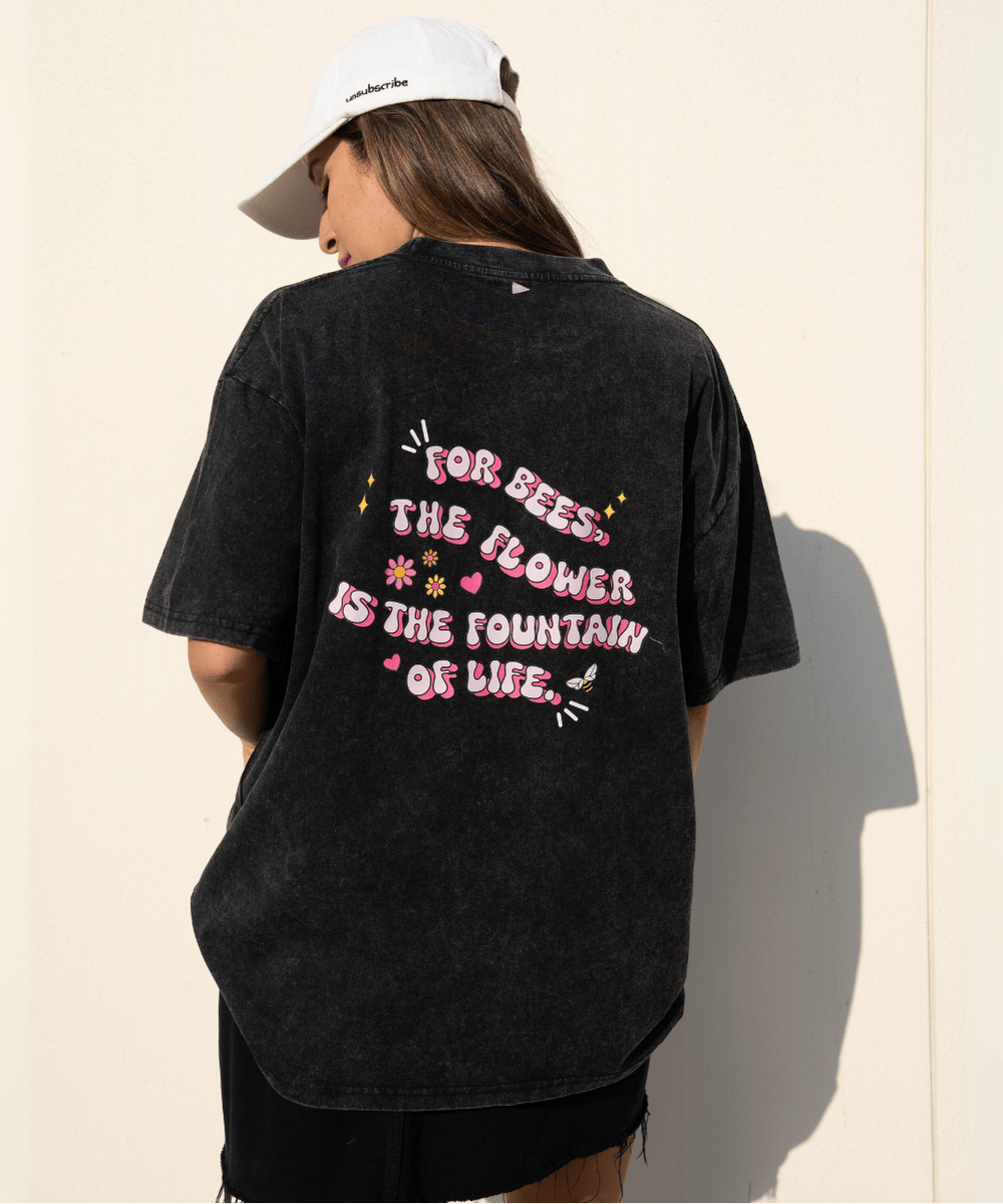 DANA For bees, the flower is the fountain of life T-Shirt - Black