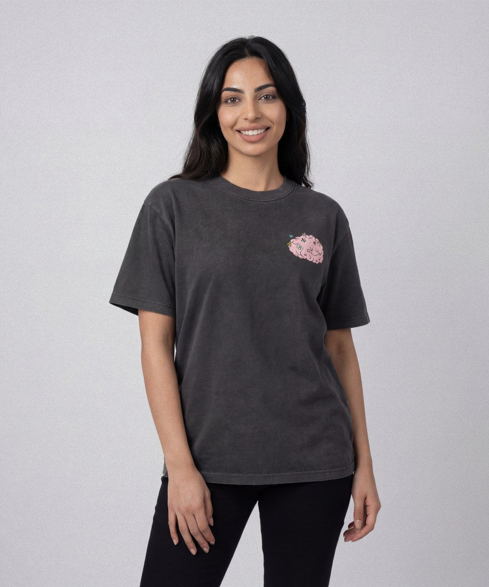 Be Kind To Your Mind T-shirt - Washed Black