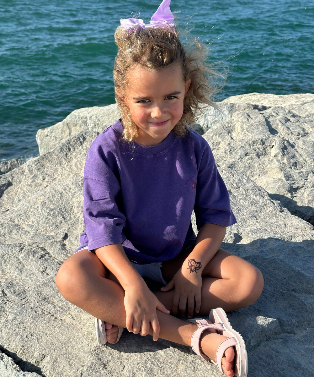 Love yourself T-shirt-Kids - Purple